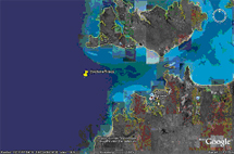 Cyclone Tracy, 12.2°S, 130.0°E, near Darwin, Australia coast